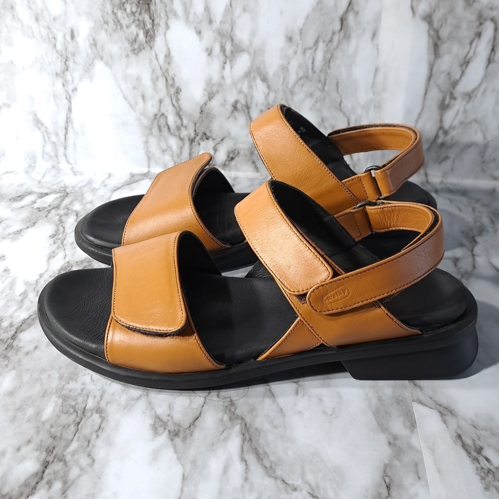 Wolky Women's Open Toe Comfortable Sandals‎ Genuine Leather Chestnut/Brown 42 - Picture 15 of 15